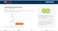 Desktop Screenshot of lendingfinancial.com